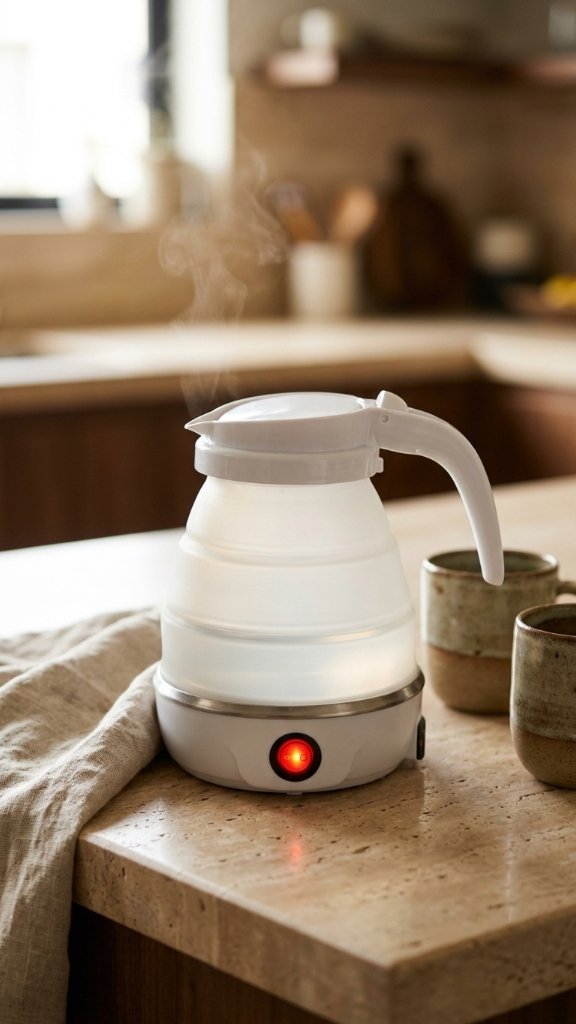 Portable Collapsible Travel Electric Kettle