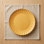 Fluted Plastic Serving Plates Set of 4 | Colourful Scalloped Plates | ₹289
