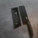 Black Kitchen Knife with Protective Sheath